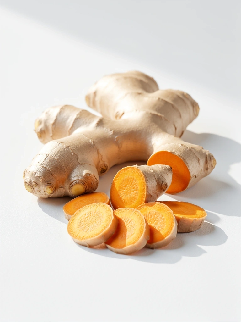 Ginger and turmeric ingredients